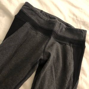 Gray Cropped Lululemon Leggings